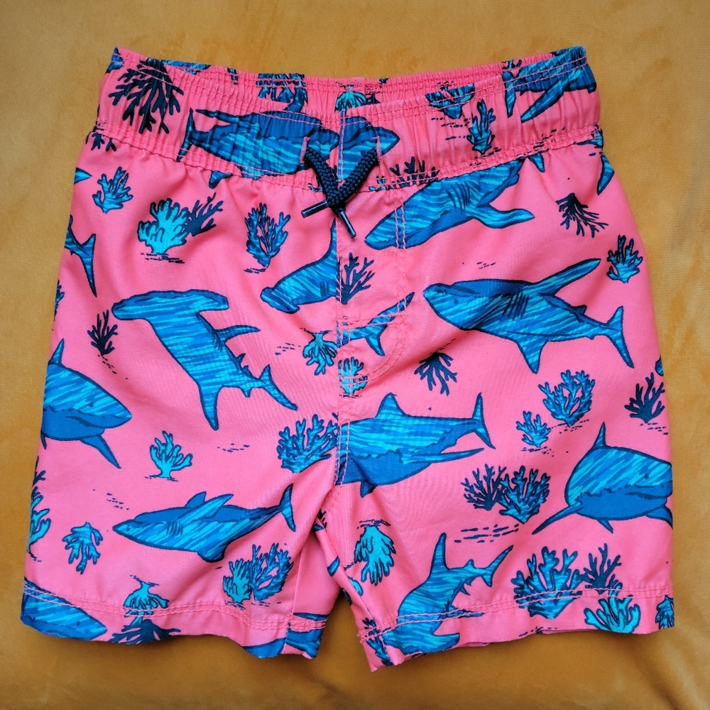18-24M shark swim trunks